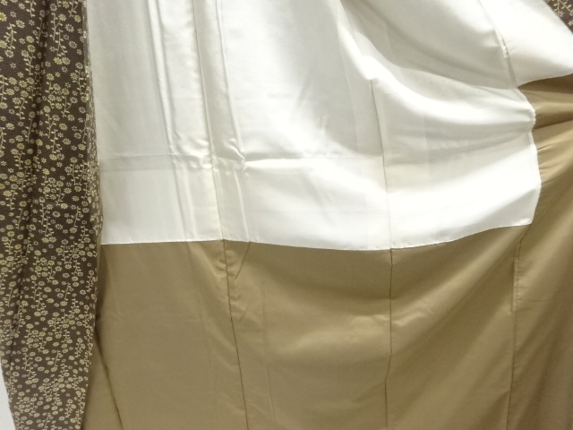  花模様小紋着物